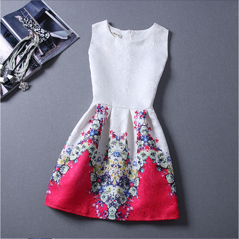 Embroidery Floral Cotton Sleeves Dress